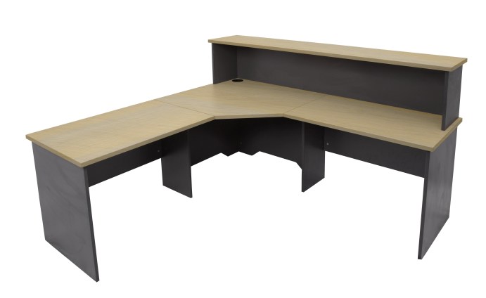 Natural Oak Top - Ironstone Base